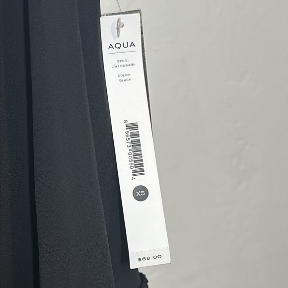 Aqua Women’s Black Sleeveless Top Strings Black NEW W TAGS size XS - Picture 7 of 12